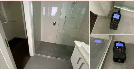 Shower: Elevated Moisture Readings