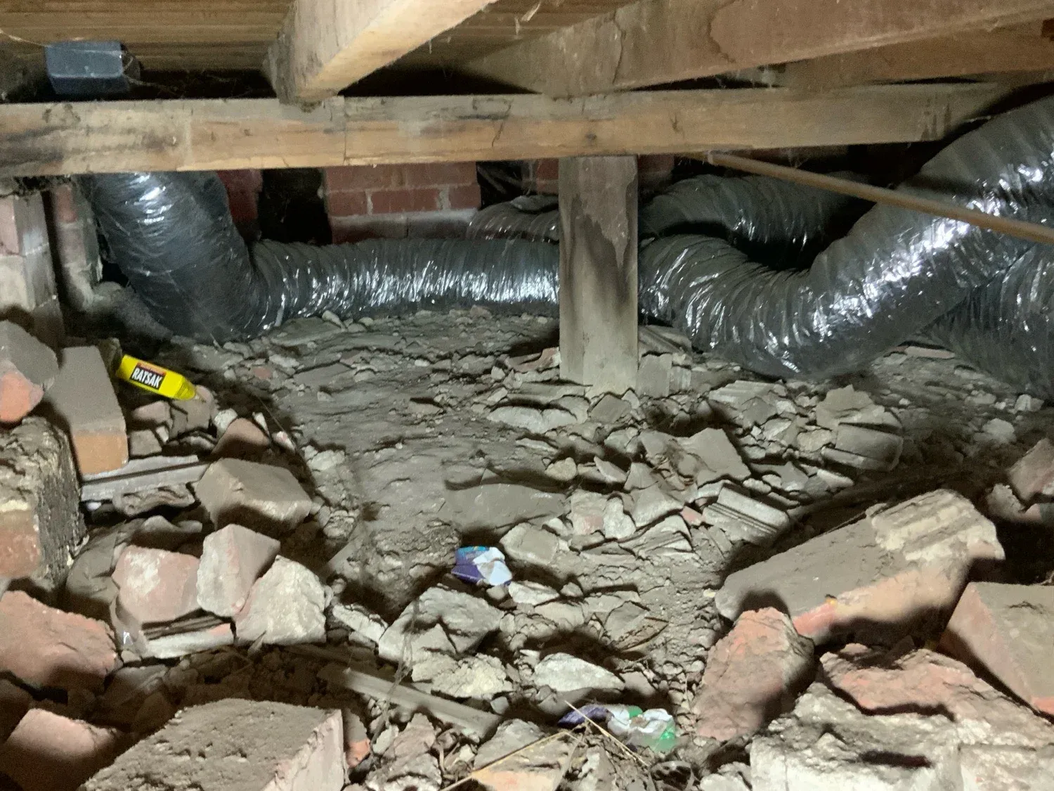 Failing subfloor stumps